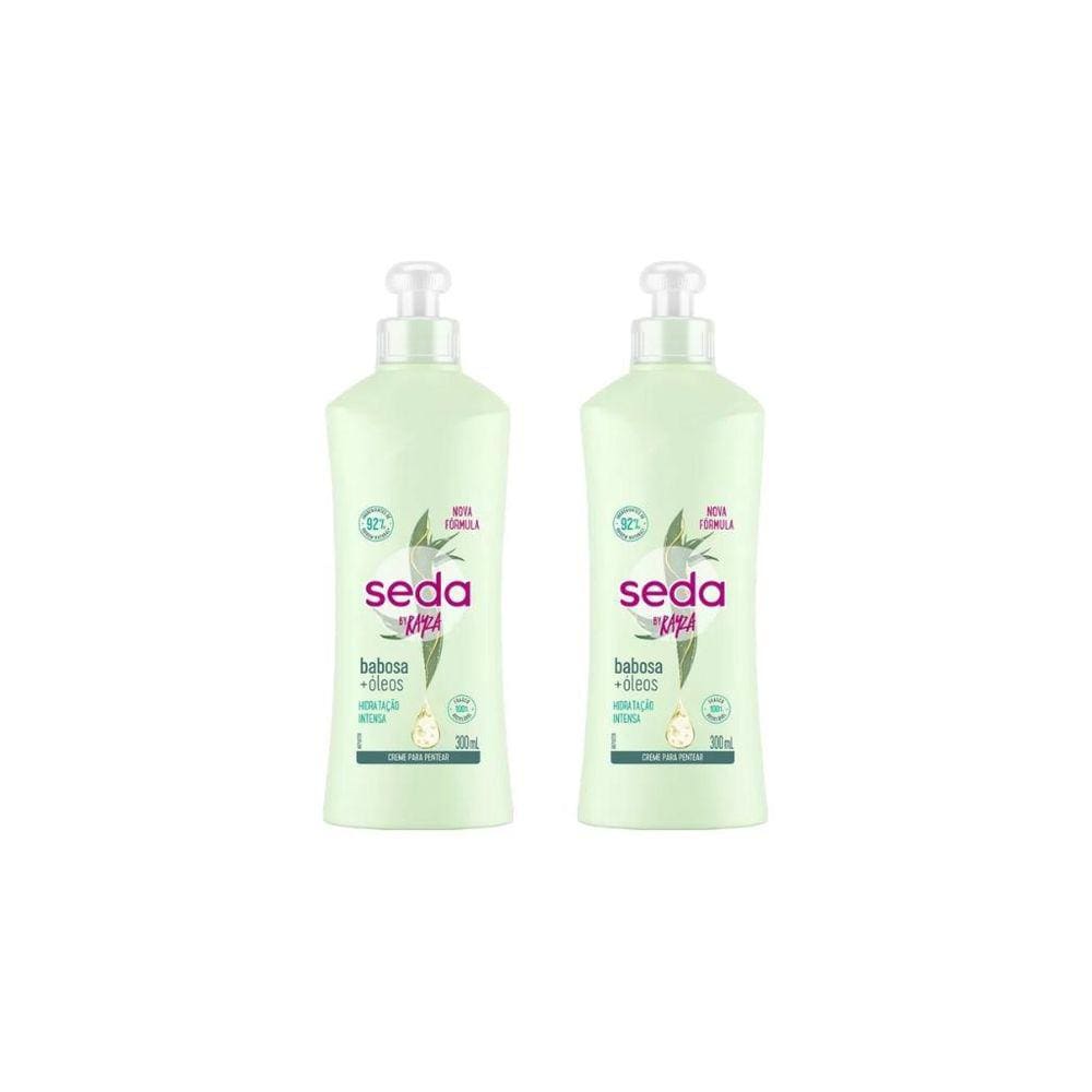 Creme Para Pentear Seda 300Ml Babosa Oleos-Kit C/2Un