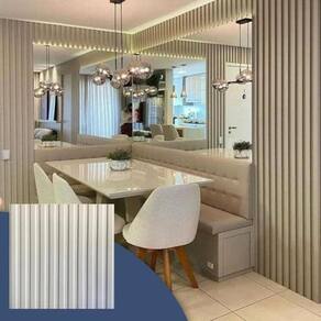1 Placa 3D Painel Ripado Revestimento De Parede