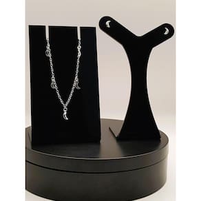 Conjunto Pulseira e Brinco Lua Prata 925 | Brilhe com a Magia da Lua