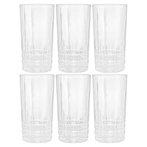 Jogo de Copos de Cristal Transparente Calcutá 370ml 6 peças - Lyor