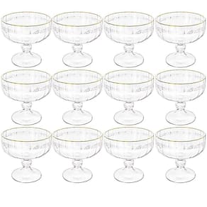Taça de Sobremesa em Cristal Imperial Fio de Ouro 200mL 12 peças - Lyor