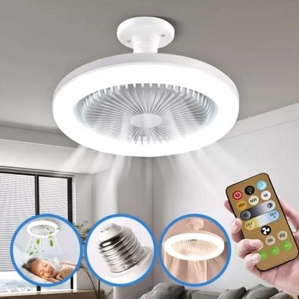Ventilador De Teto Médio Com Luz Led