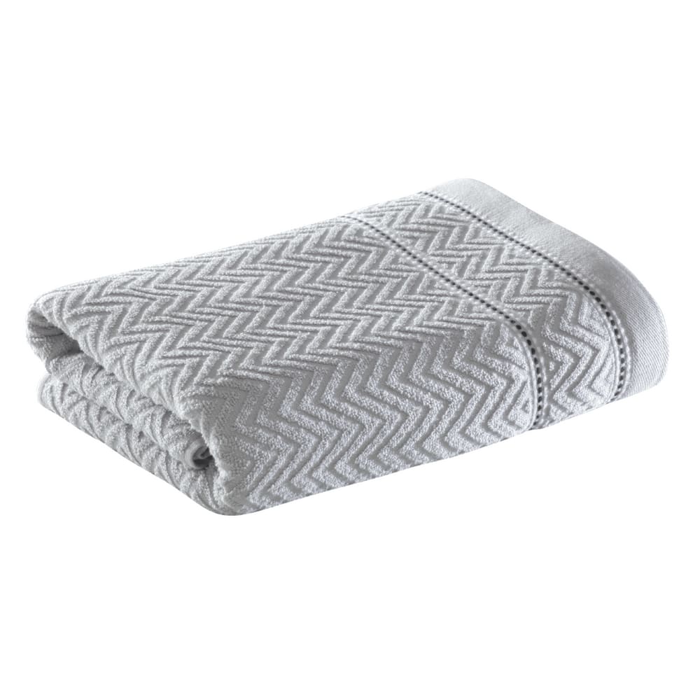 Toalha Banhão Gigante 100% Algodão Cinza Chevron Corttex