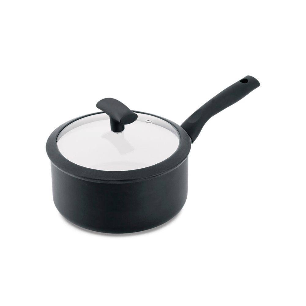 Panela Hercules Redonda Antiaderente Ceramica Indução Preta 20x9cm 2,5L