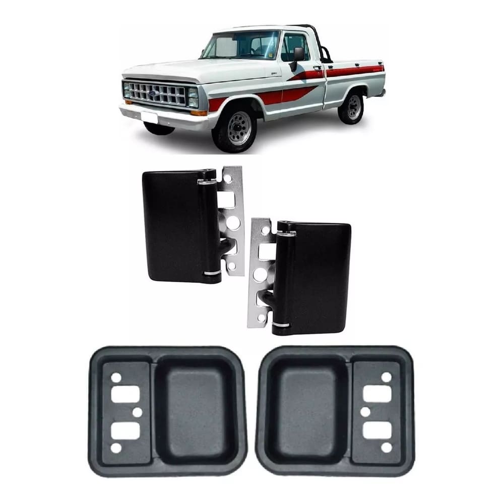 Par Maçaneta Interna Porta F1000 F4000 Até 92 Com Moldura