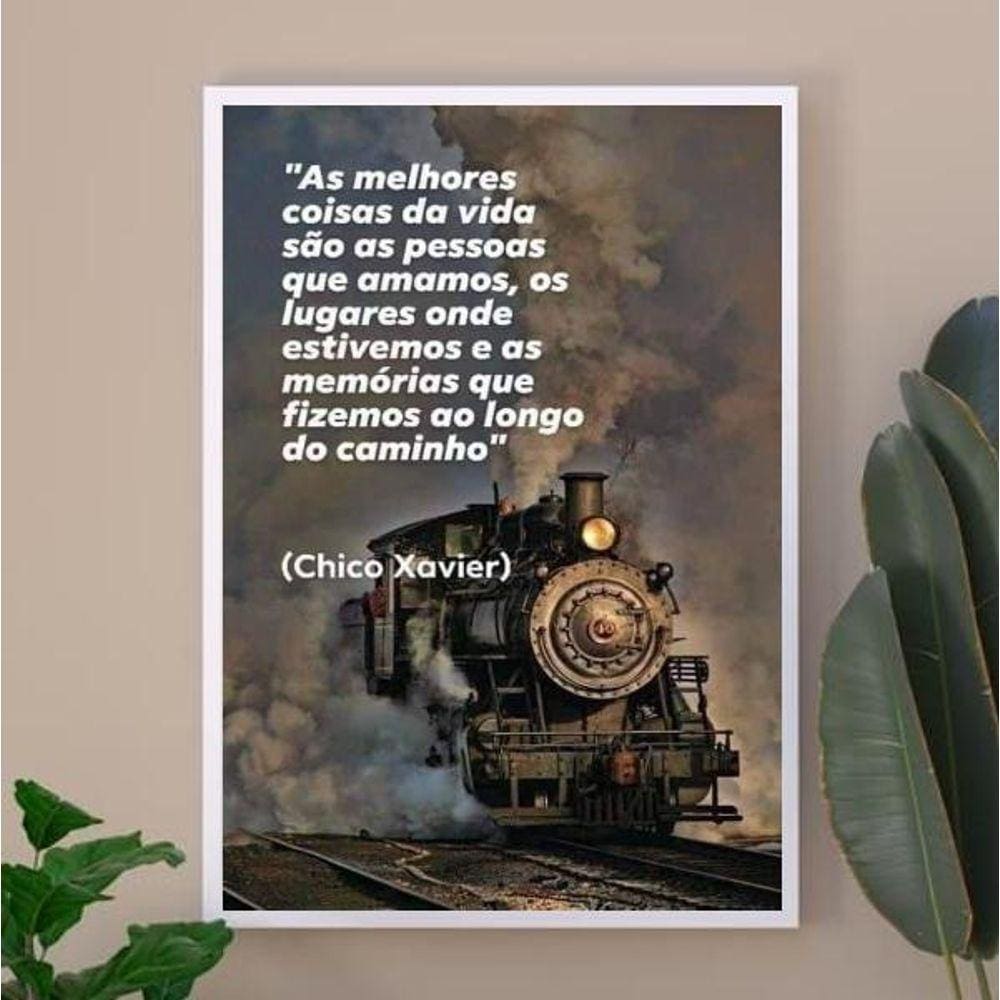 Quadro Chico Xavier - Reflexão 33X24Cm