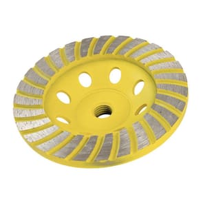 Rebolo Diamantado Turbo 115Mm M14 Desbaste Esmerilhadeira
