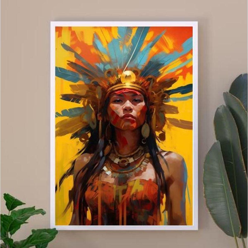 Quadro Artístico Cabocla Jupira 24X18Cm