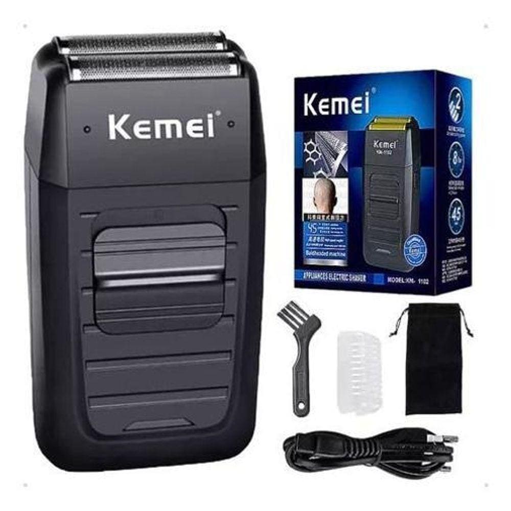 Barbeador Kemei Km-1102 110V/240V: Desempenho E