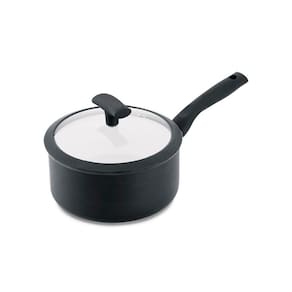 Panela Hercules Redonda Antiaderente Ceramica Indução Preta 18x8cm 1,75L