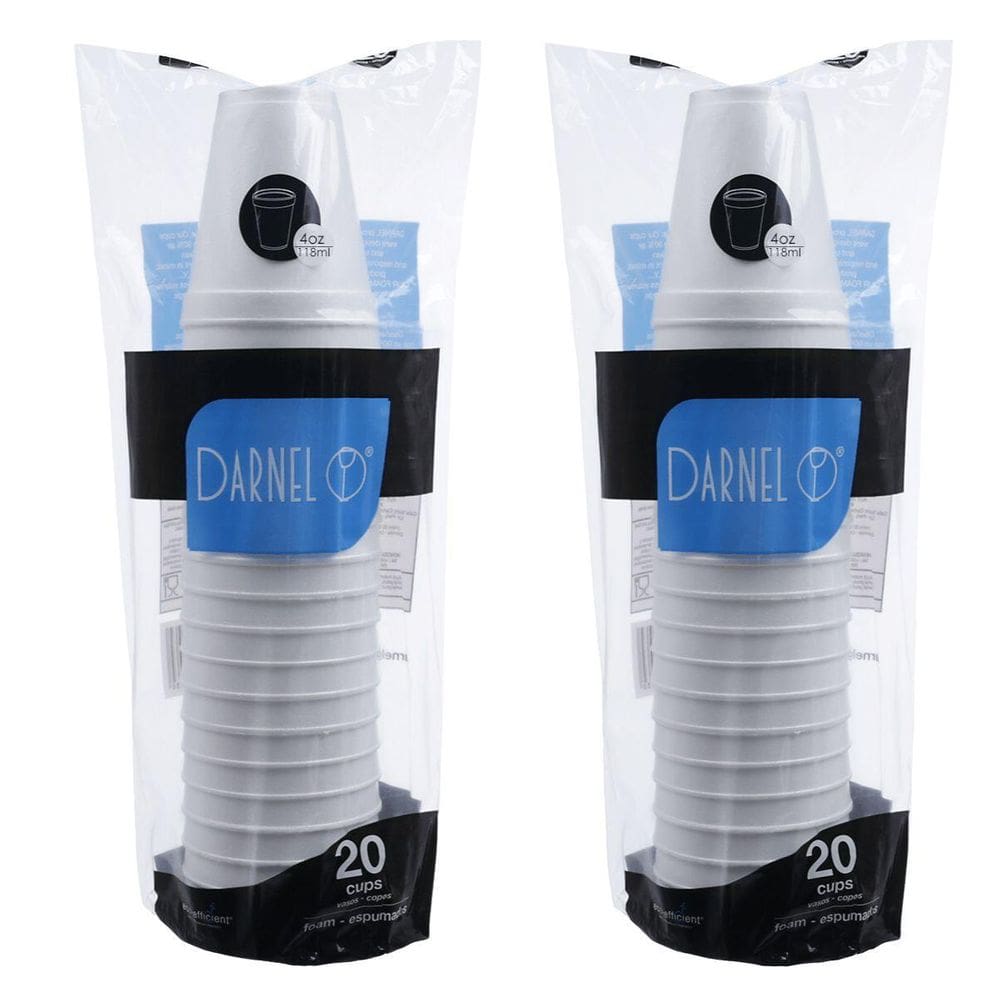 Copo Térmico Isopor Darnel 118Ml Café Chá Sorvete - 40Un