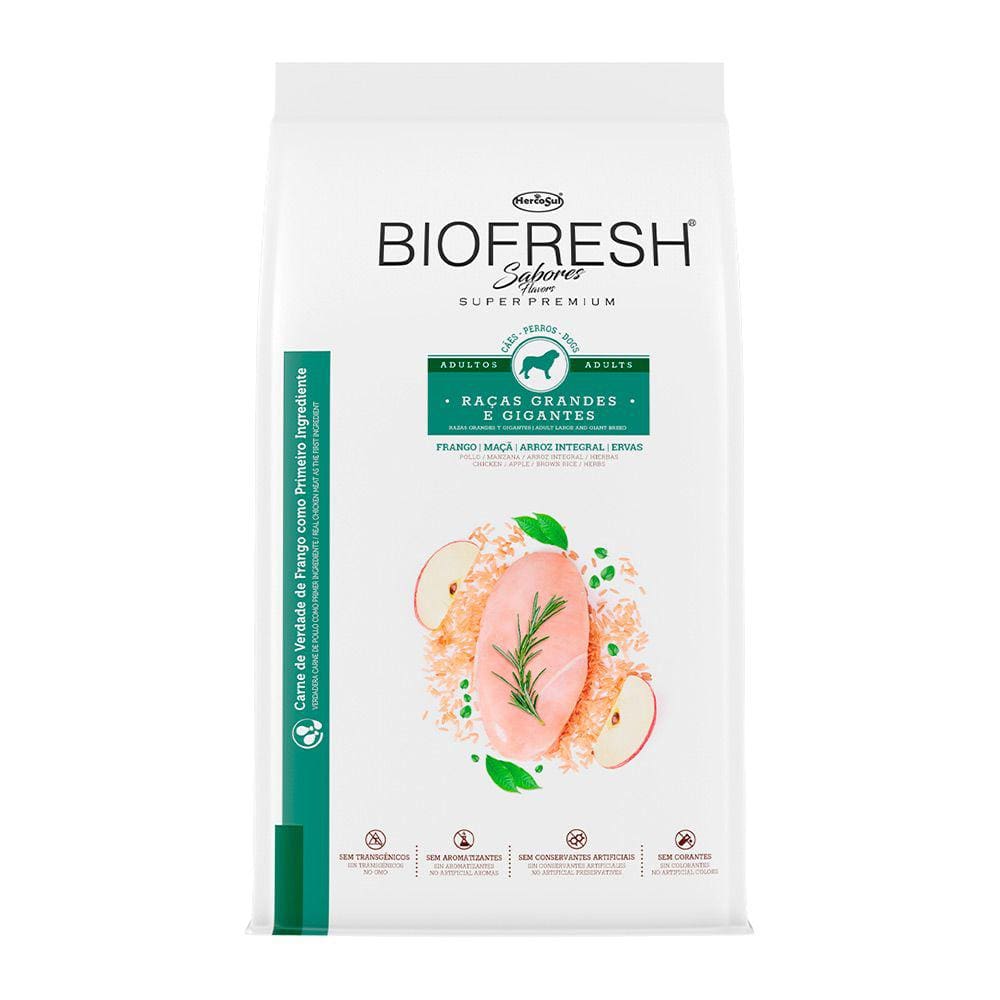 Ração Biofresh Sabores Cães Adultos Grande e Gigante 15kg