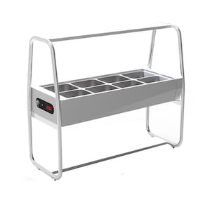 Buffet térmico Saro 8 cubas com tampa Inox 220V BF822