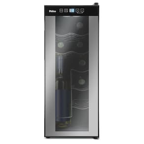 Adega Philco Preto 12 Garrafas Display Digital Bivolt PAD12E