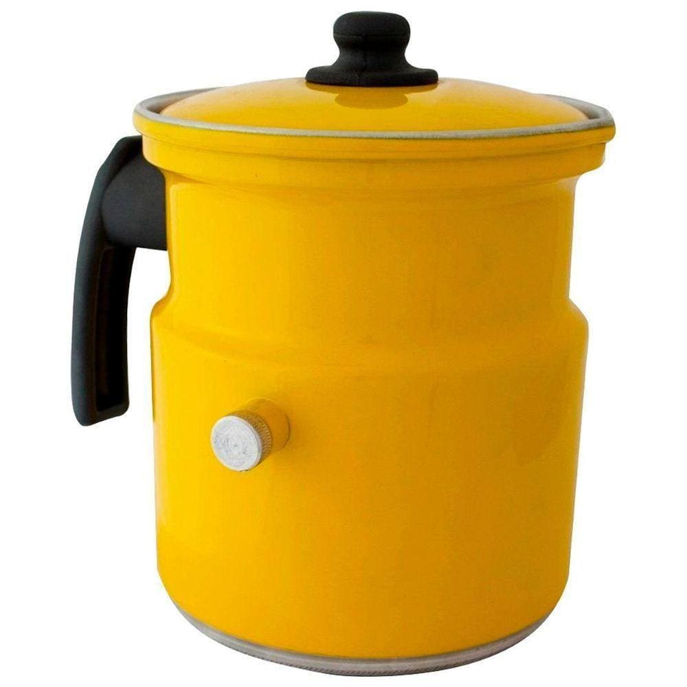 Leiteira Amarelo Resistente Gulê Em Alumínio 1,7 Litros