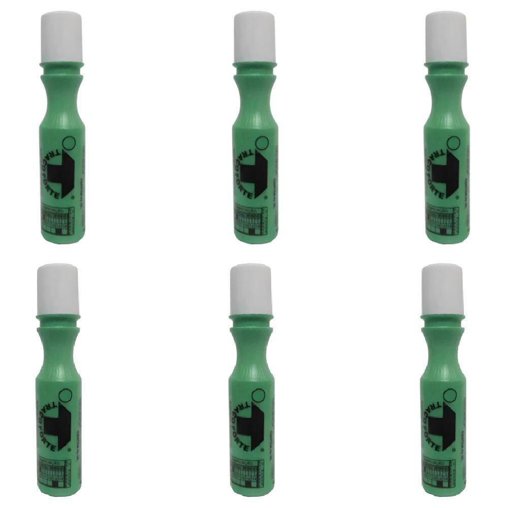 Kit 6 Marcadores Industriais Varias Cores 2mm 60ml Híbrido BADEN