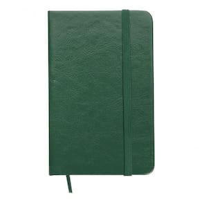 Caderneta Tipo Moleskine Bolso Anotações Couro Sintético Cor Verde