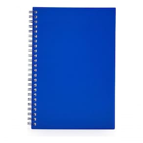 Caderno A5 Capa De Plástico Com 80 Folhas 1 Matéria Cor Azul