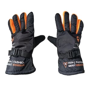 Luva De Moto Motoqueiro Esportiva Antiderrapante Ajustável Laranja