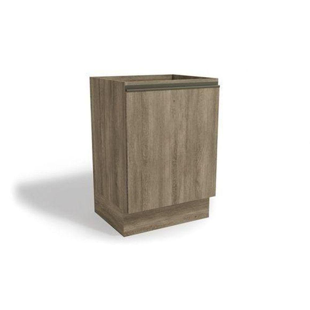 Balcão De Cozinha Maxxi G742 1 Porta S- Tampo 60cm Nogal - Kappesberg