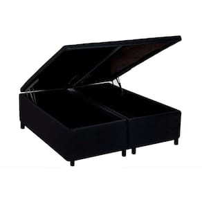 Cama Box Baú King Universal Courano Black (193x203x35) - Costa Rica