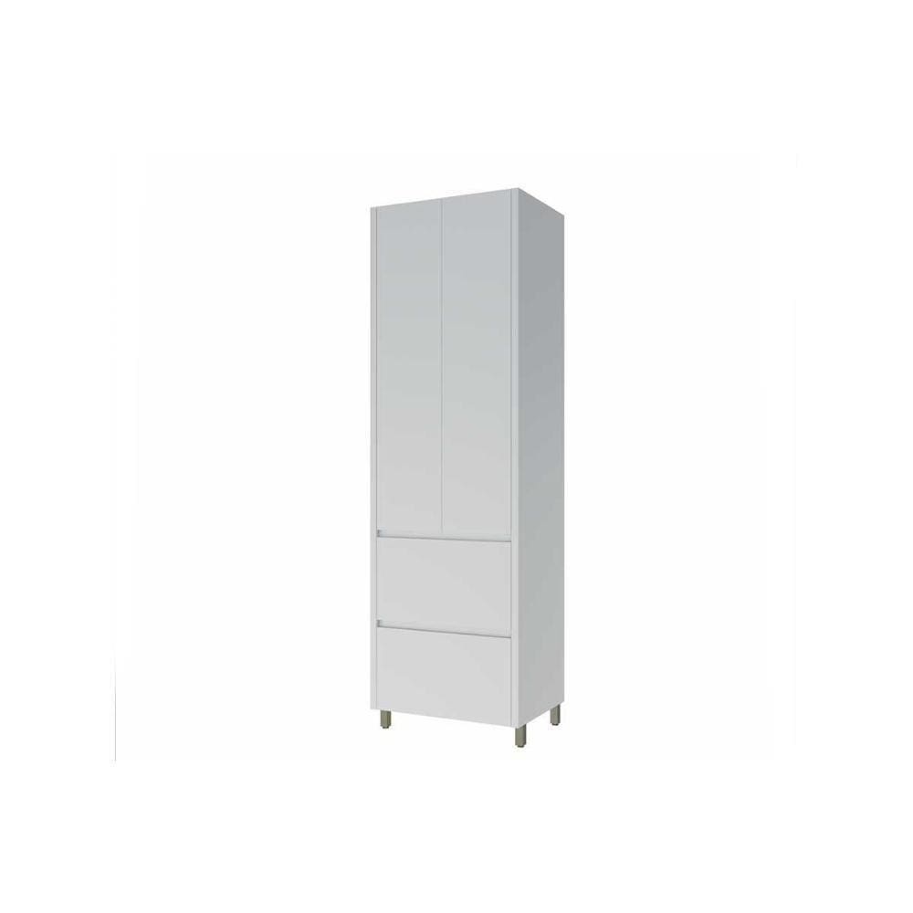 Paneleiro De Cozinha Rainha C/ 2 Portas E 2 Gavetas 70cm Branca - Nesher