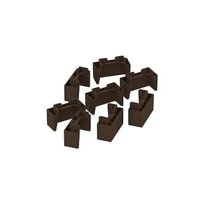 Multiuso De Cozinha Kit 8un Pés Pvc P- Balcão Castanho - Henn