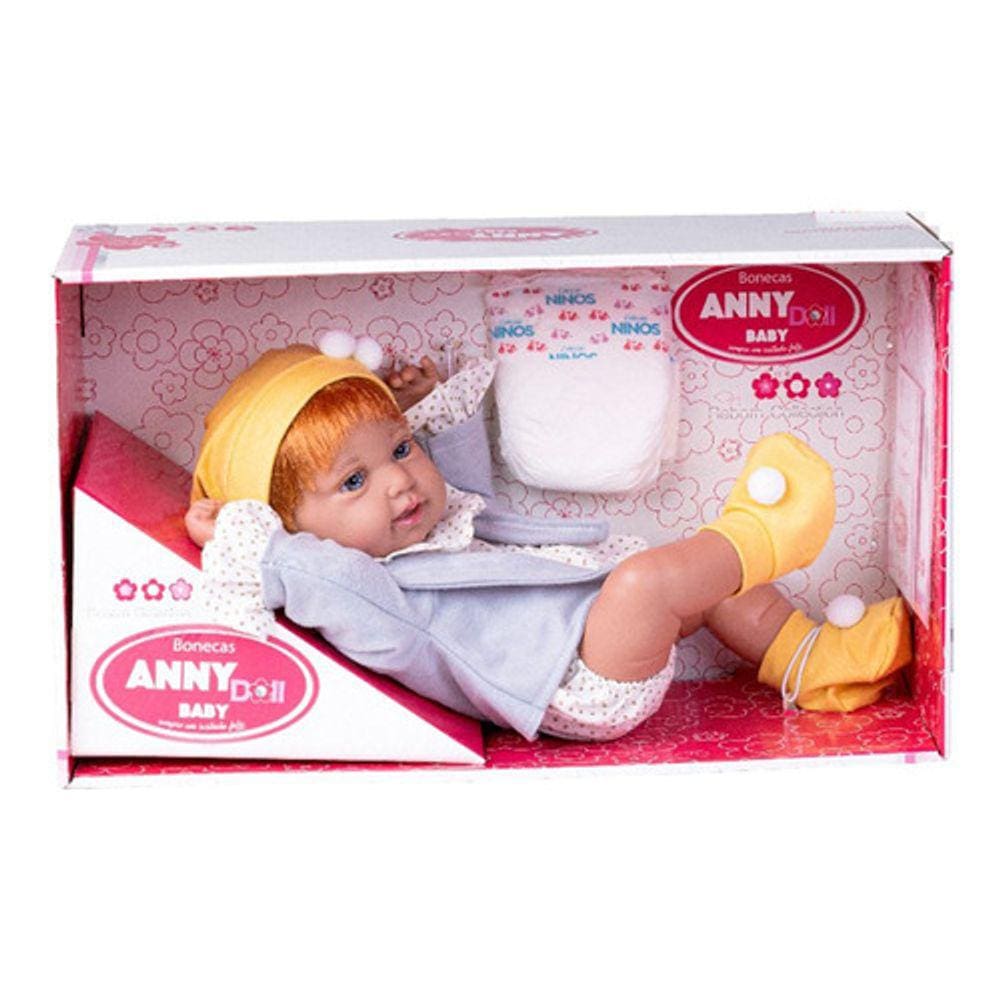 Boneca  Anny Baby Reborn Ruiva