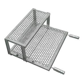 Grelha Inox Moeda Com Descanso 40X50 Reforçada Churrasco