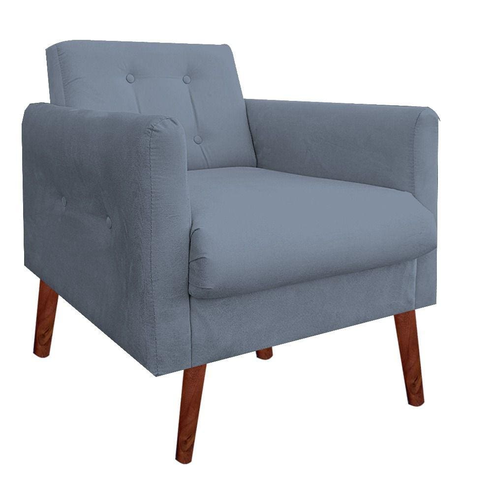 Kit 2 Cadeiras Recepção Poltrona Decorativa Escritório Emanuela Grafitte