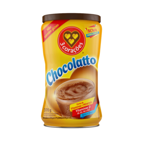 Achocolatado Chocolatto 3 Corações Lata 370g
