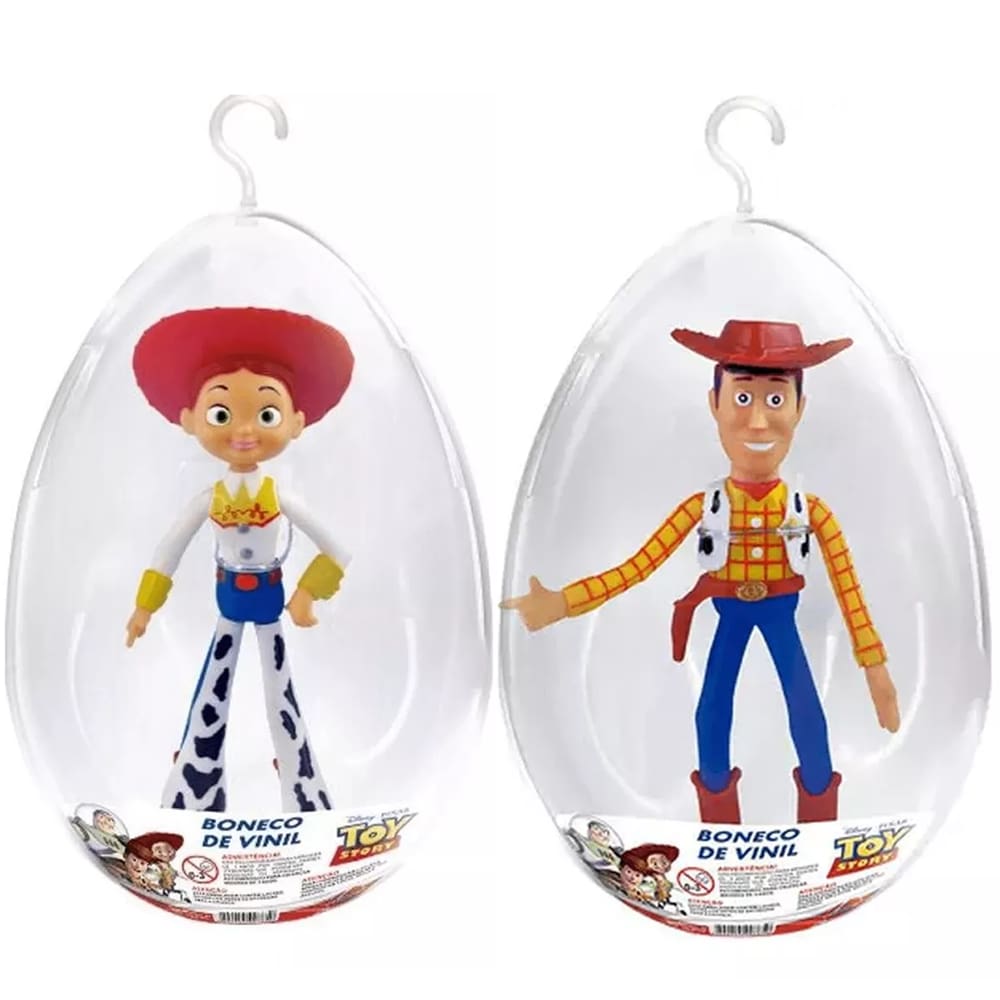 Bonecos de Vinil Jessie e Woody Ovo de Páscoa 26cm Líder