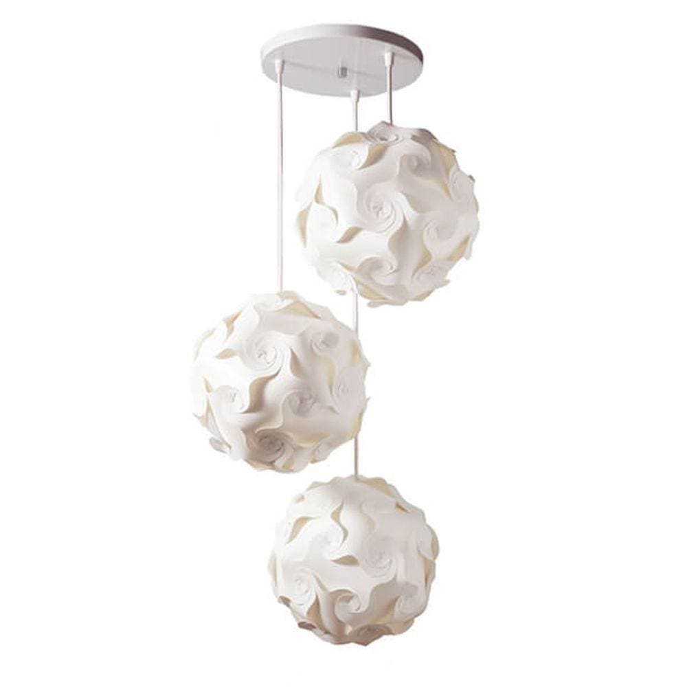 Lustre Com 3 Pendentes Im Light