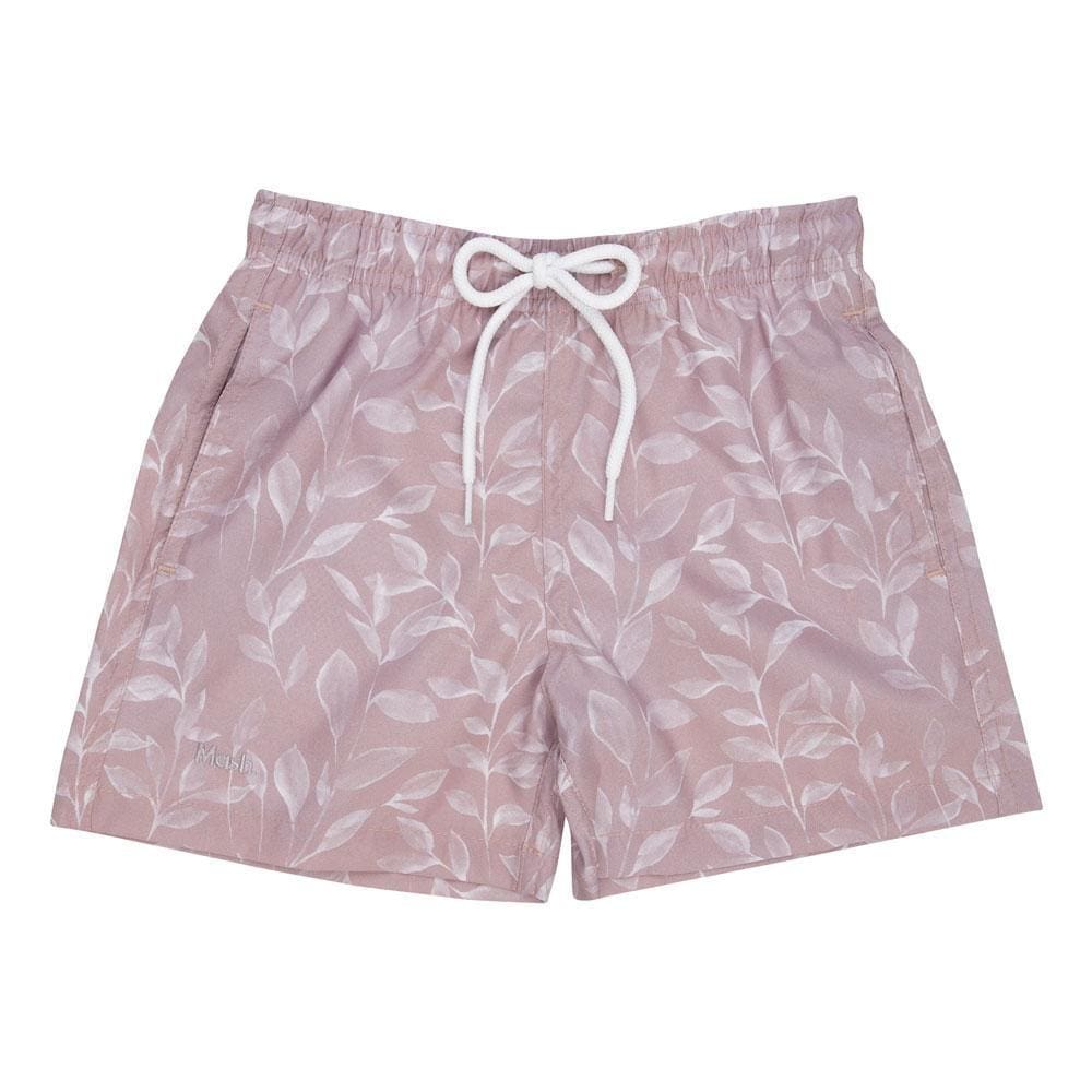 Short Infantil Estampado Folhas Aquarela Mash