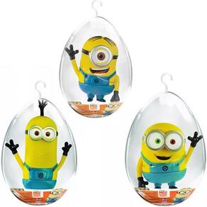 Bonecos Minions Stuart Kevin e Bob Ovo de Páscoa 22cm Líder