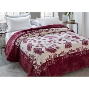 Cobertor Casal Kyor Plus Mont Blanc Vinho 180X220M Jolitex
