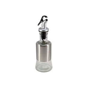 Azeiteiro Vinagreiro Recipiente em Vidro e Inox com Bico Dosador