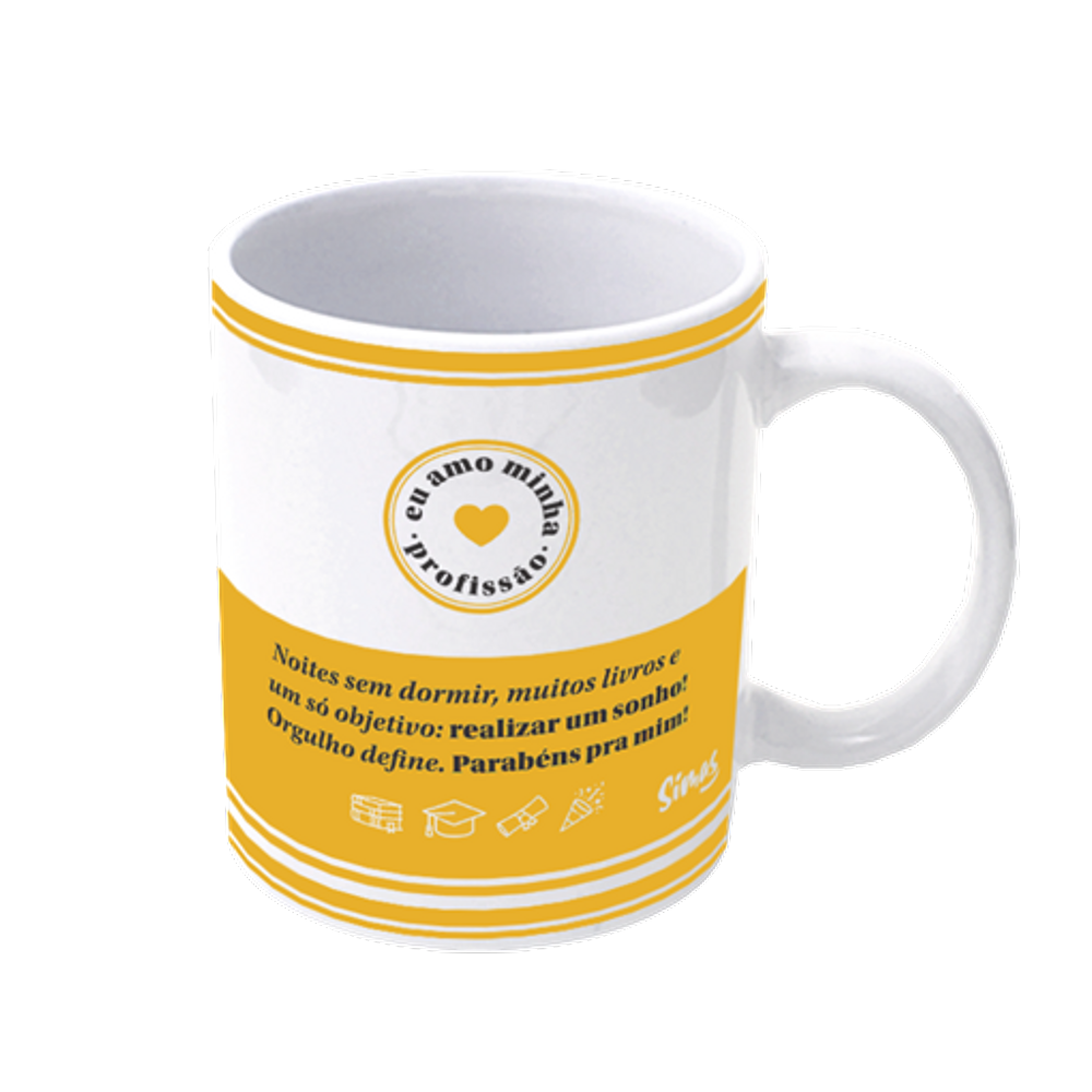 Caneca De Porcelana Profissões - A Melhor