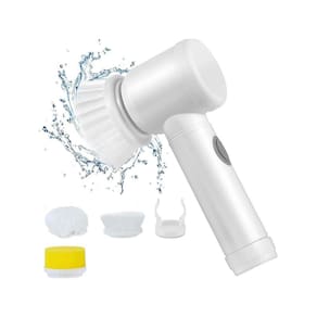 Escova Elétrica Usb 5 Em 1 Para Limpeza De Fogão E Cozinha