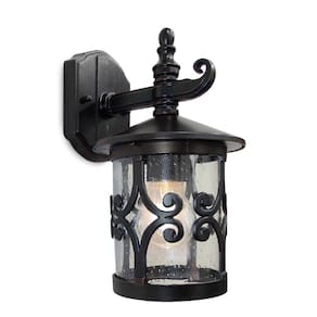 Arandela Colonial Vidro Pontilhado 28cm 1E27