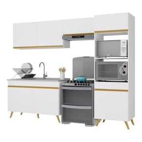 Armário de Cozinha Compacta 252cm Veneza Multimóveis V3749