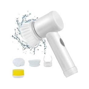 Escova Elétrica Usb 5 Em 1 Para Limpar Cozinha E Banheiro