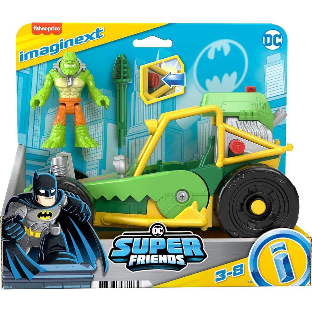 Boneco Killer Croc E Carro De Ação Imaginext Mattel HML05