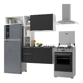 Armário de Cozinha Compacta com Balcão Sofia Multimóveis V2006