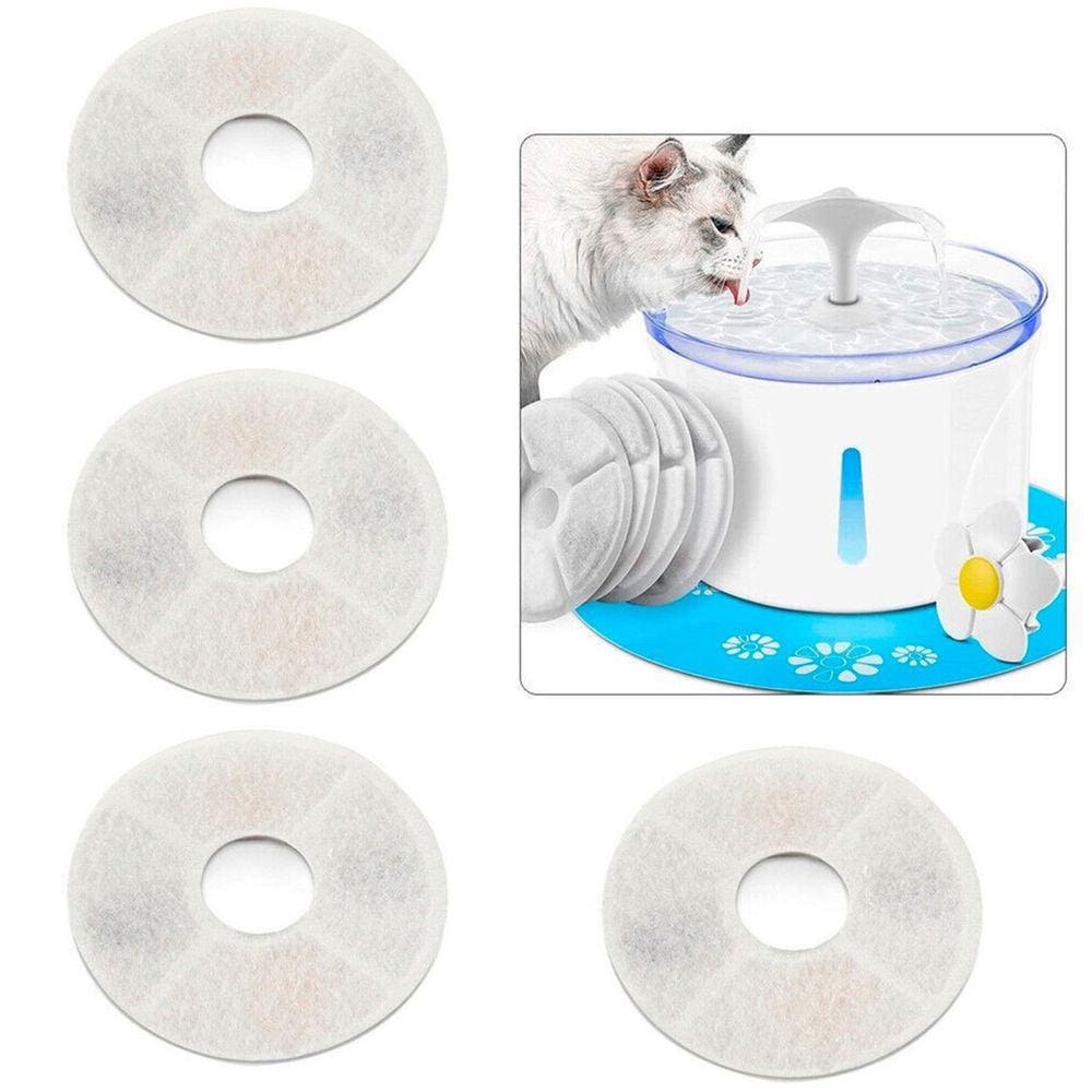 Refil Filtro 4 Unidades Carvao Ativado Pet Gato Cachorro Animais Estimaçao Fonte Bebedouro Agua Limpa Potavel