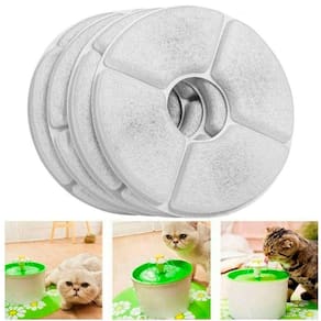 Refil Filtro 4 Unidades Carvao Ativado Gato Cao Pet Cachorro Petshop Bebedouro Agua Limpa Potavel