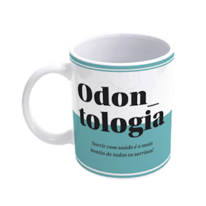 Caneca De Porcelana Profissões - Odontologia