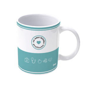 Caneca De Porcelana Profissões - Nutrição