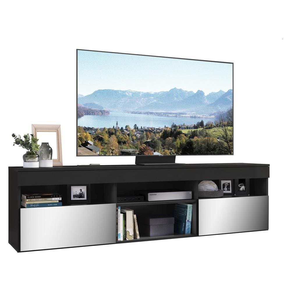 Rack TV 65" com Espelho 2 Portas Paris Multimóveis V3329