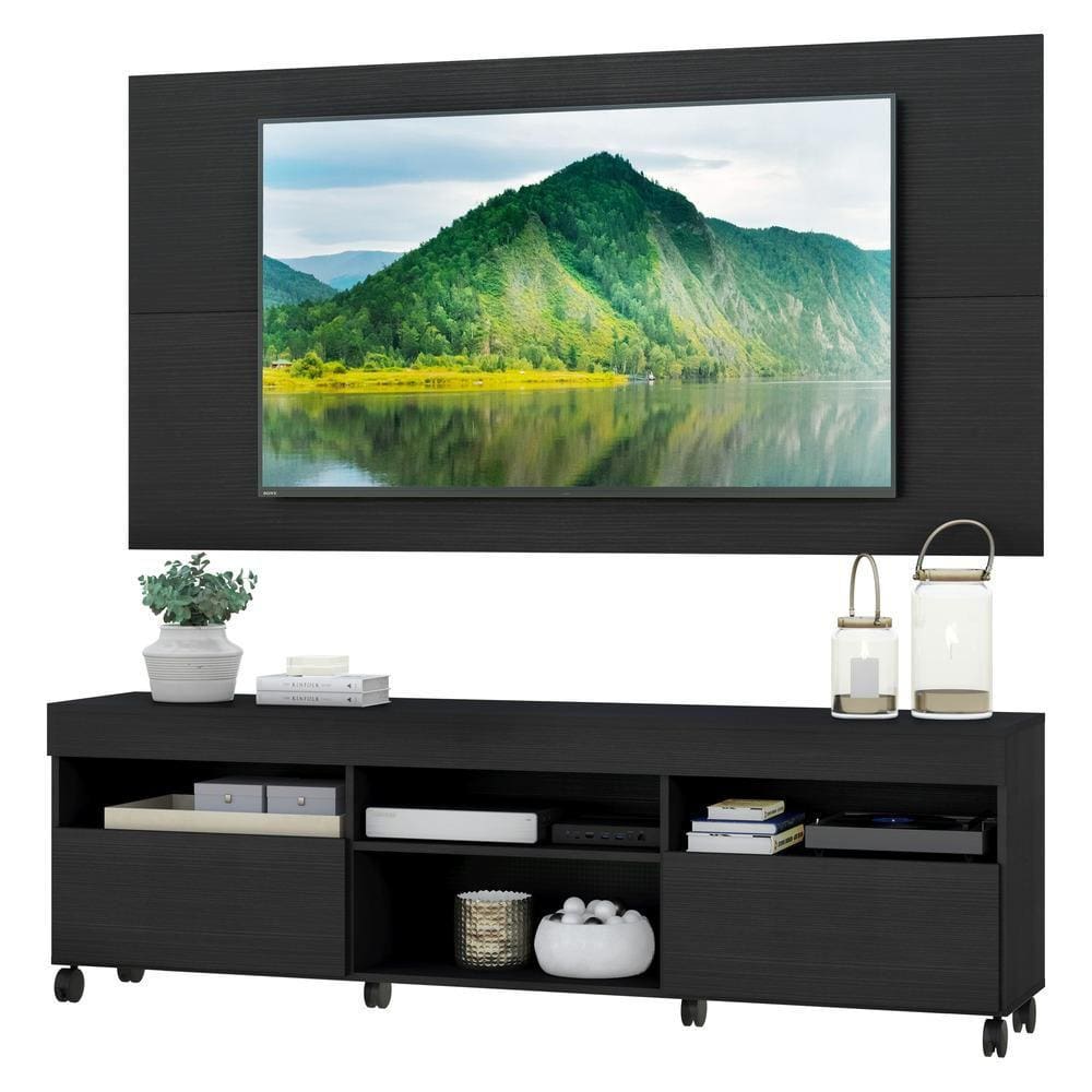 Rack com Painel TV 65" com Rodízios Londres Multimóveis V3335